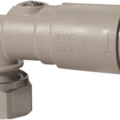 Angled Service Valve with Tap Connector