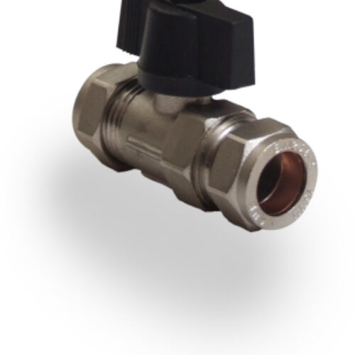 Chrome Isolating Valve c/w Lever