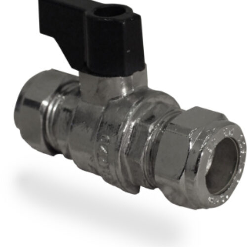 Chrome Isolating Valve c/w Lever Full Bore