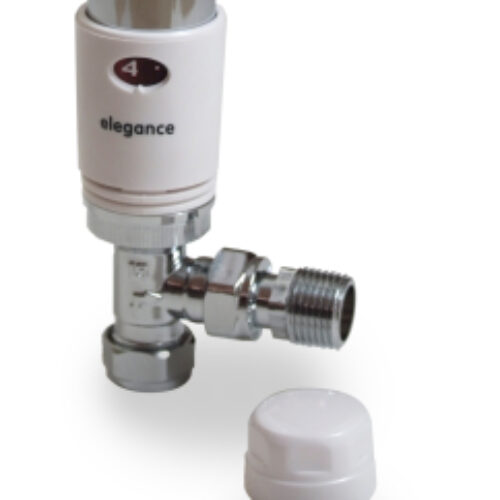 Elegance Angled White/Chrome