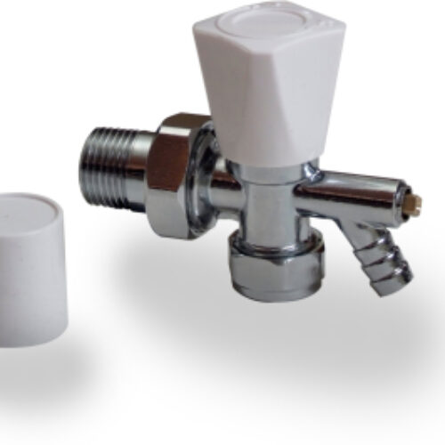 Evolve Angled Wheel Head Valve c/w Drain Off