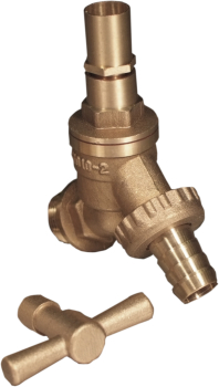 Hose Union Bib Tap Lock shield c/w Key