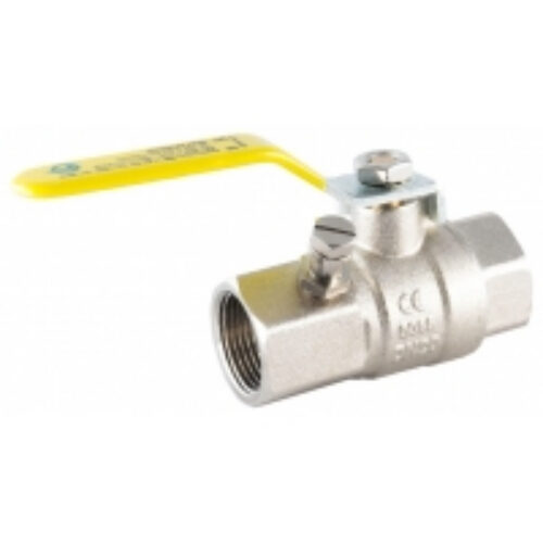 Yellow Lever Ball Valve FxF c/w Testpoint