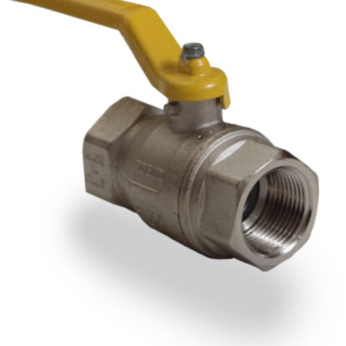 Yellow Lever Ball Valves FxF
